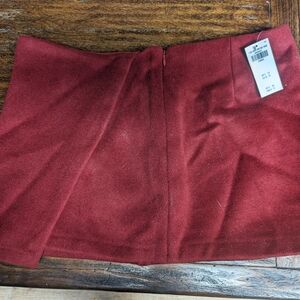 Abercrombie & Fitch Deep Red Mini Skirt